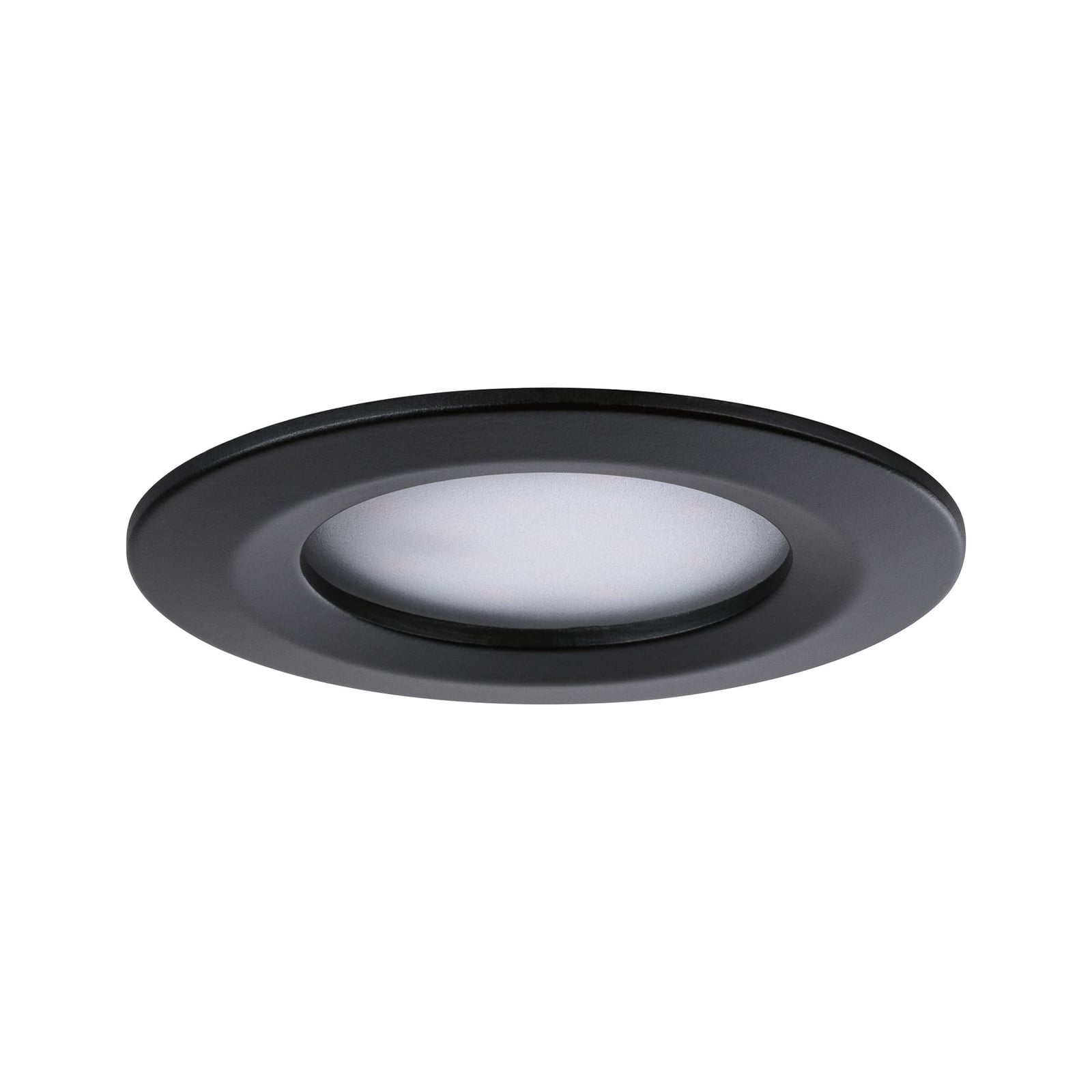 LED innbyggingsspot Nova Coin 3-pack svart matt IP44 bakside