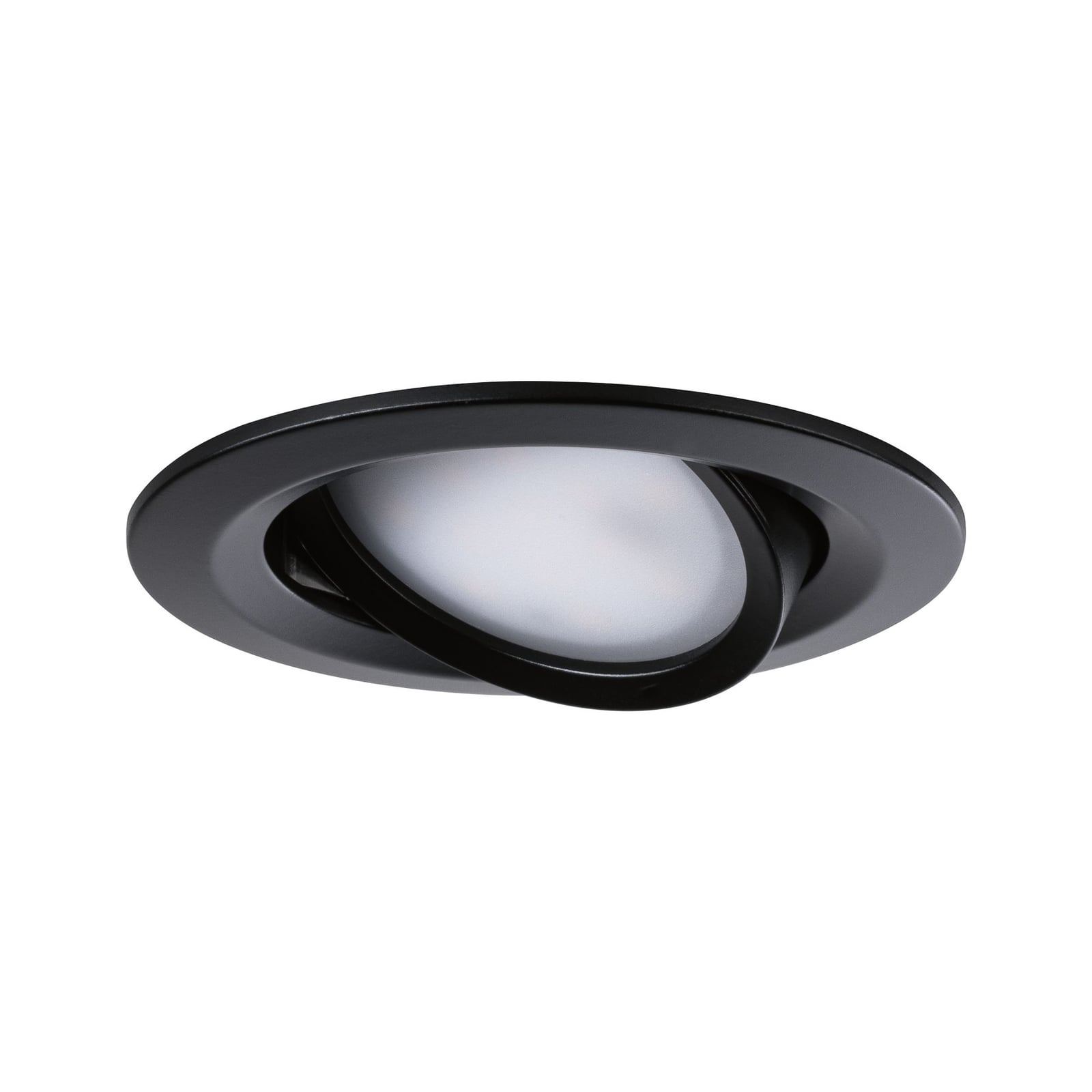 LED innbyggingsspot Nova Coin 3-pack svingbar svart - Paulmann sideprofil