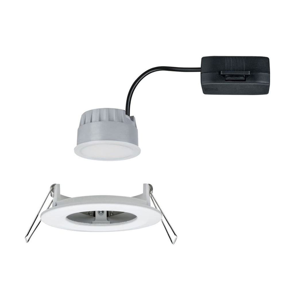 Detaljbilde av LED innbyggingsspot Nova Coin dimbar i aluminium