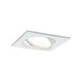 LED innbyggingsspot Nova Coin kantet dimbar hvit Paulmann forfra