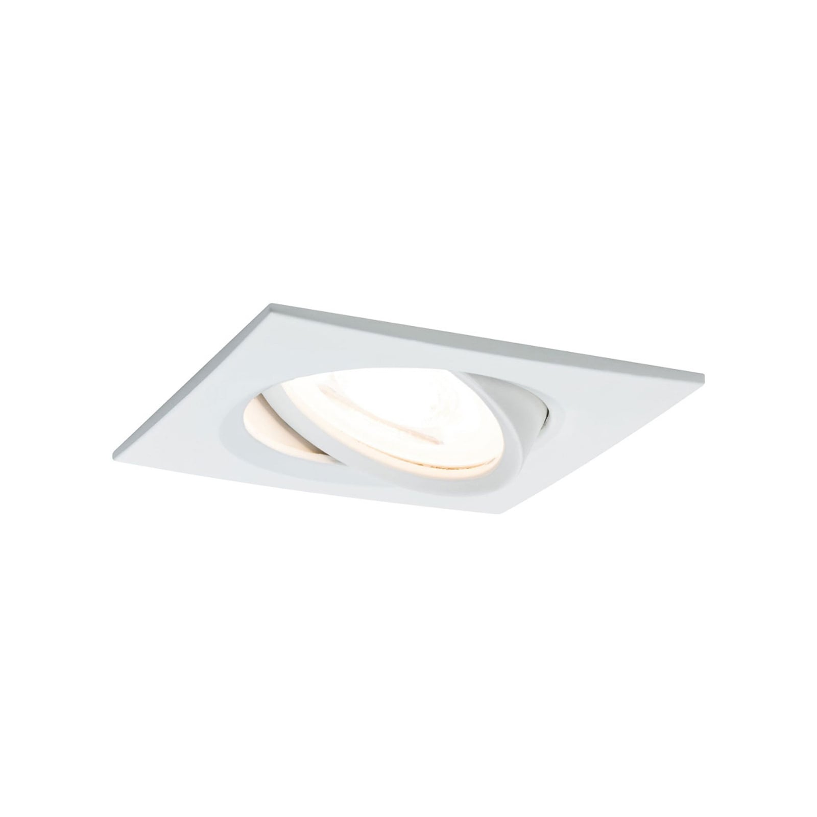 LED innbyggingsspot Nova Coin kantet dimbar hvit Paulmann forfra
