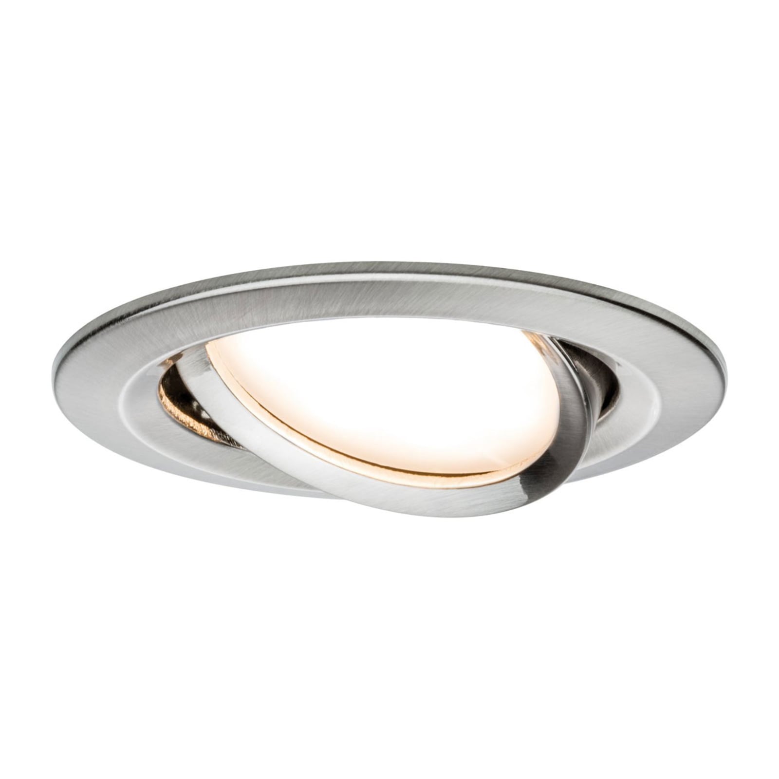 LED innbyggingsspot Nova Coin svingbar dimbar Ø8,4 cm Paulmann forfra