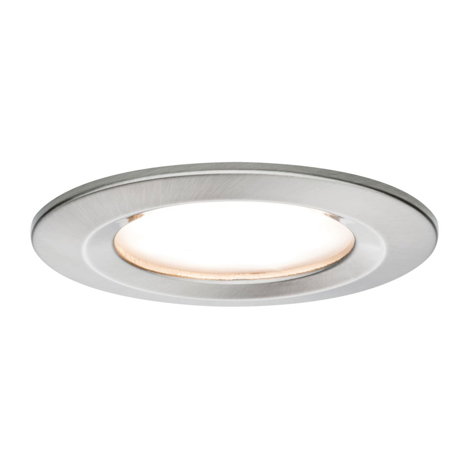 LED innbyggingsspot Nova Coin rund dimbar IP44 Ø7,8 cm forfra