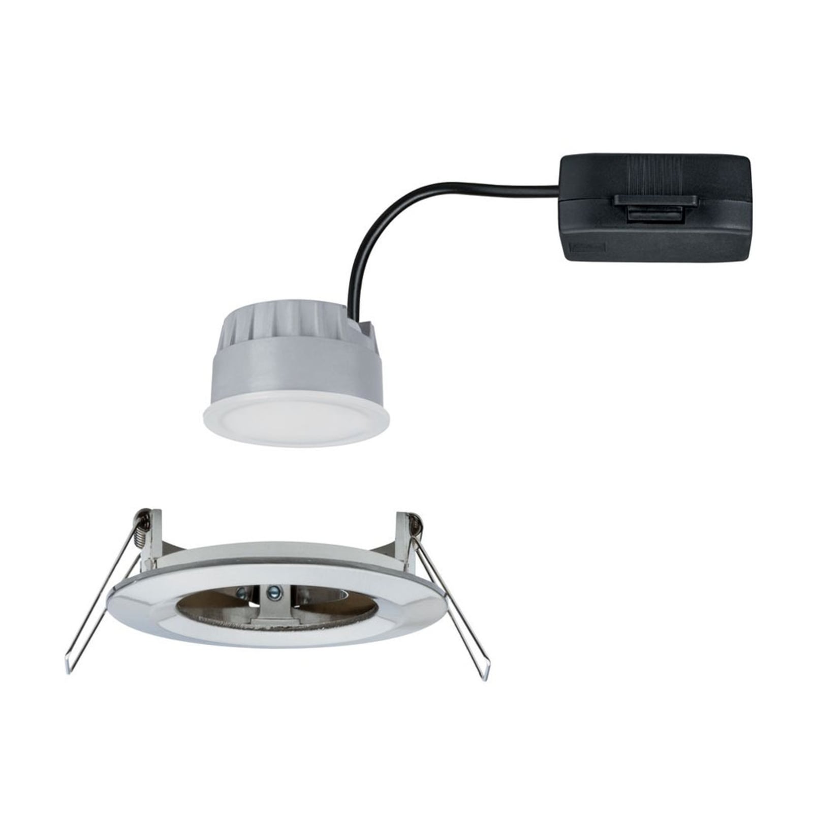 LED innbyggingsspot Nova Coin rund dimbar IP44 Ø7,8 cm detalj