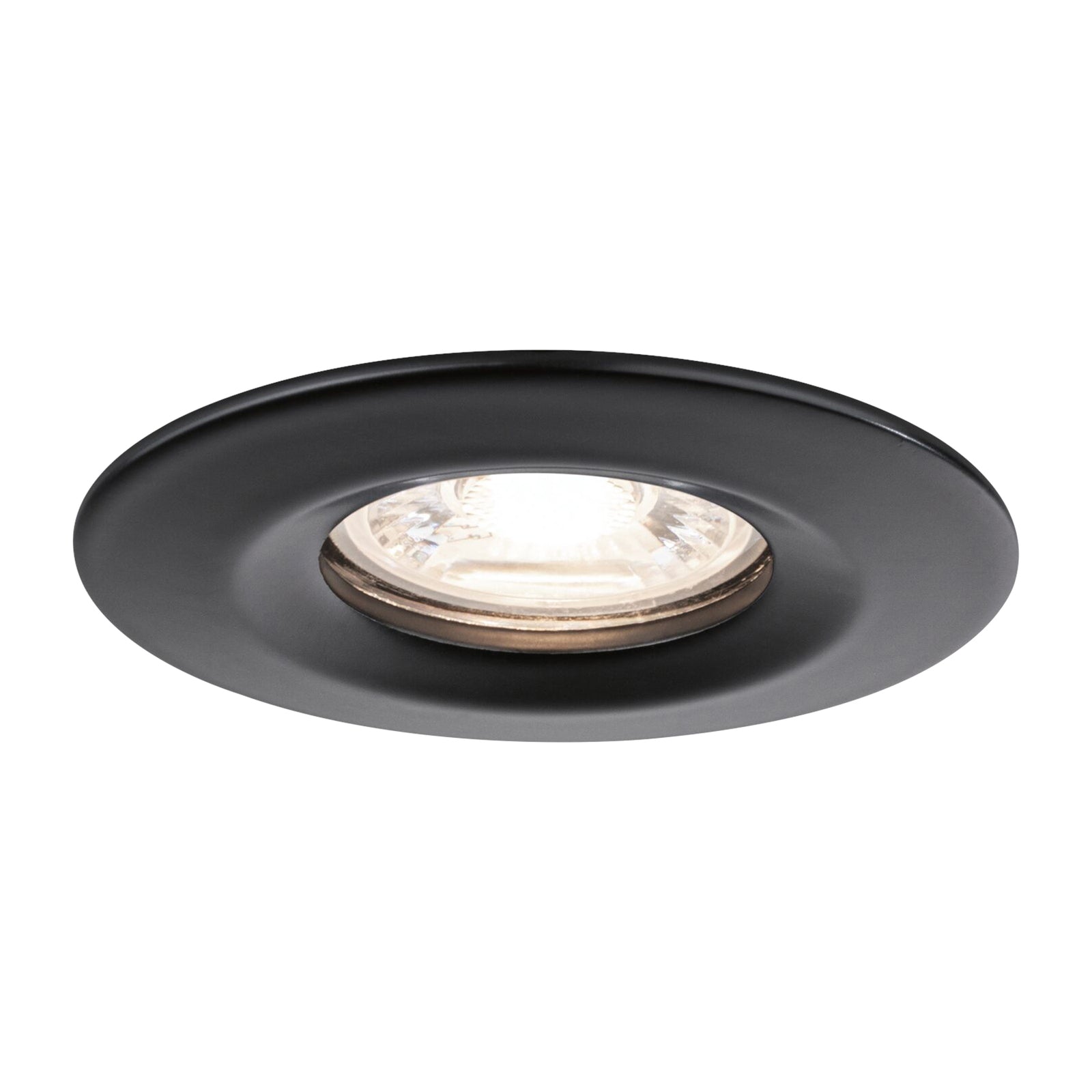 LED innbyggingsspot Nova Mini 3-pack matt svart 4W Paulmann montert i tak