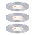 LED innbyggingsspot Nova mini 3-sett aluminium Paulmann forfra