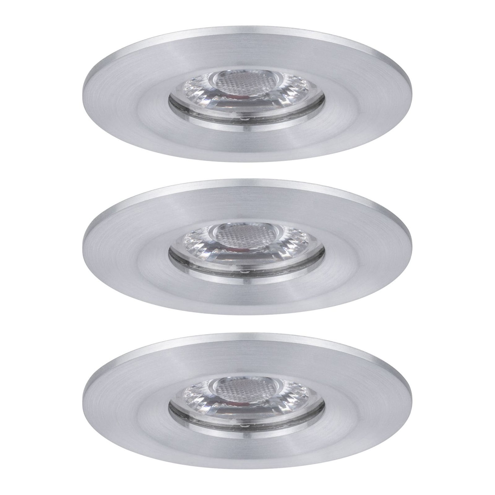 LED innbyggingsspot Nova mini 3-sett aluminium Paulmann bakside