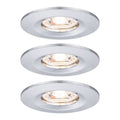 LED innbyggingsspot Nova mini 3-sett krom IP44 forfra