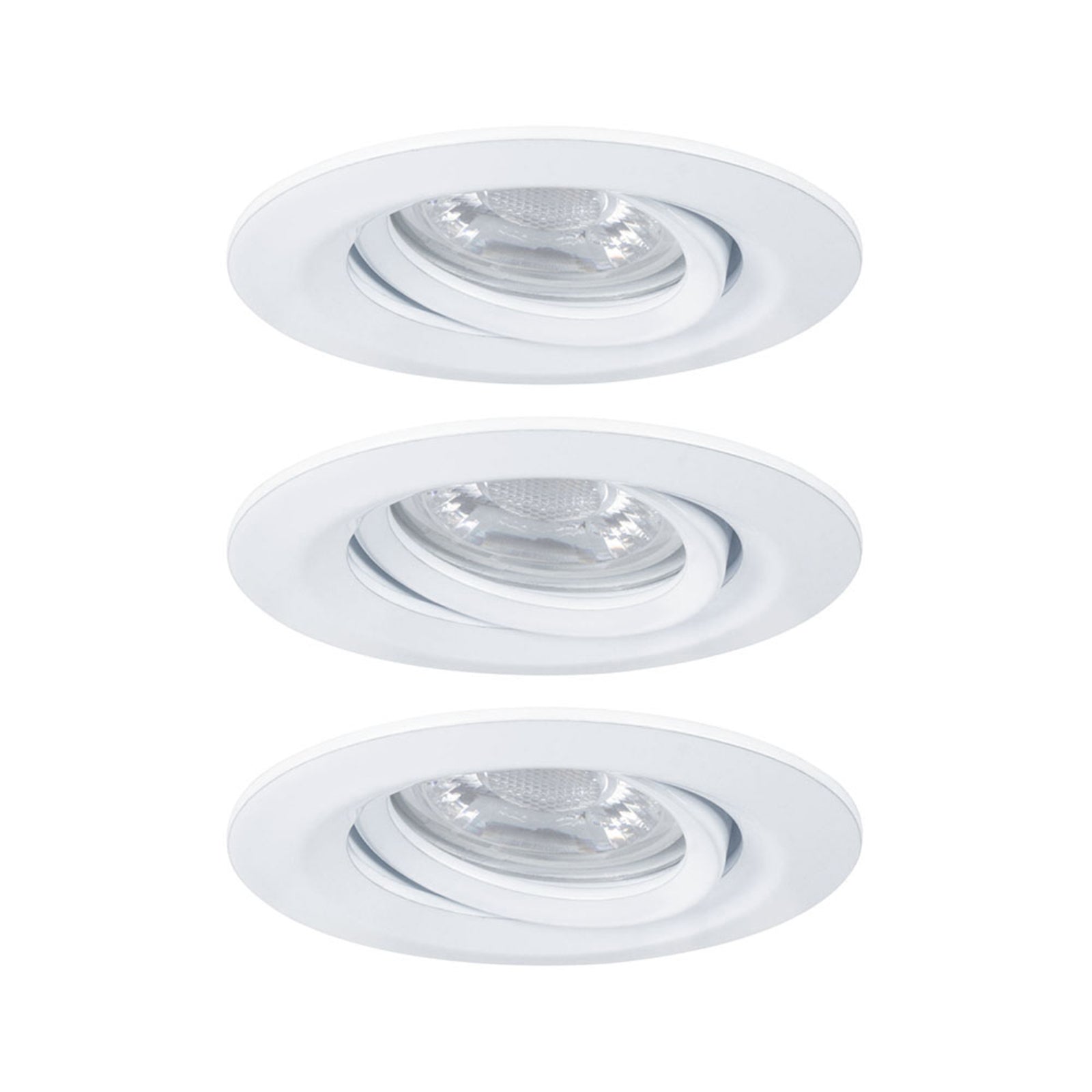 LED innbyggingsspot Nova mini Plus 3-pack dimbar hvit bakside