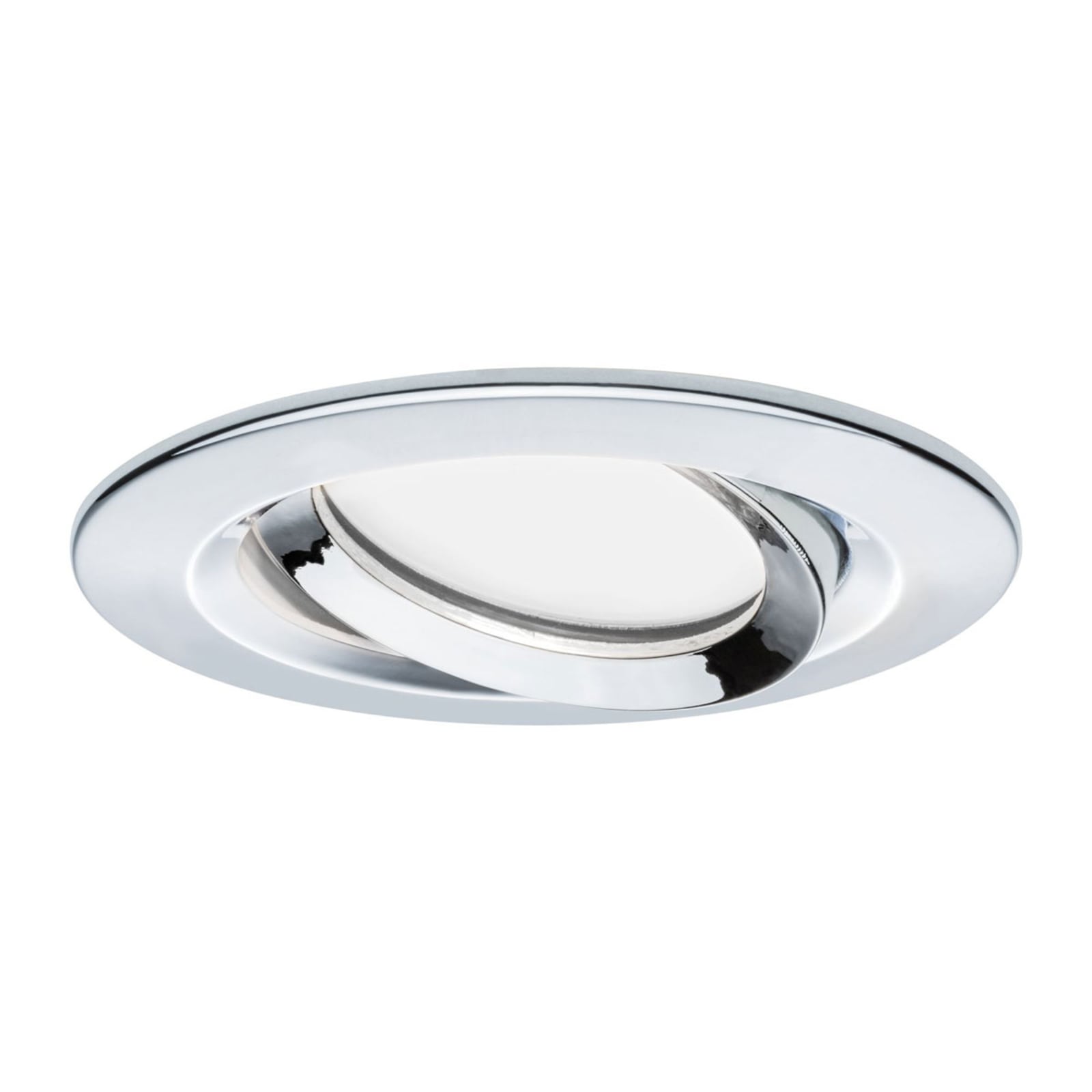 LED innbyggingsspot Nova Plus 3-pack svingbar krom IP65 bakside