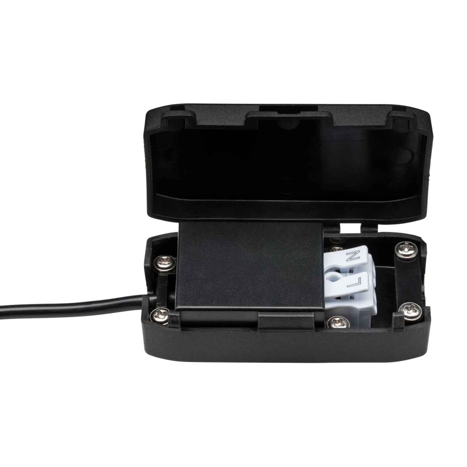 Detalj av LED innbyggingsspot Nova Plus 3-pack svingbar krom IP65