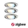 LED innbyggingsspot Nova Plus CCT dimbar 3-pk Zigbee forfra