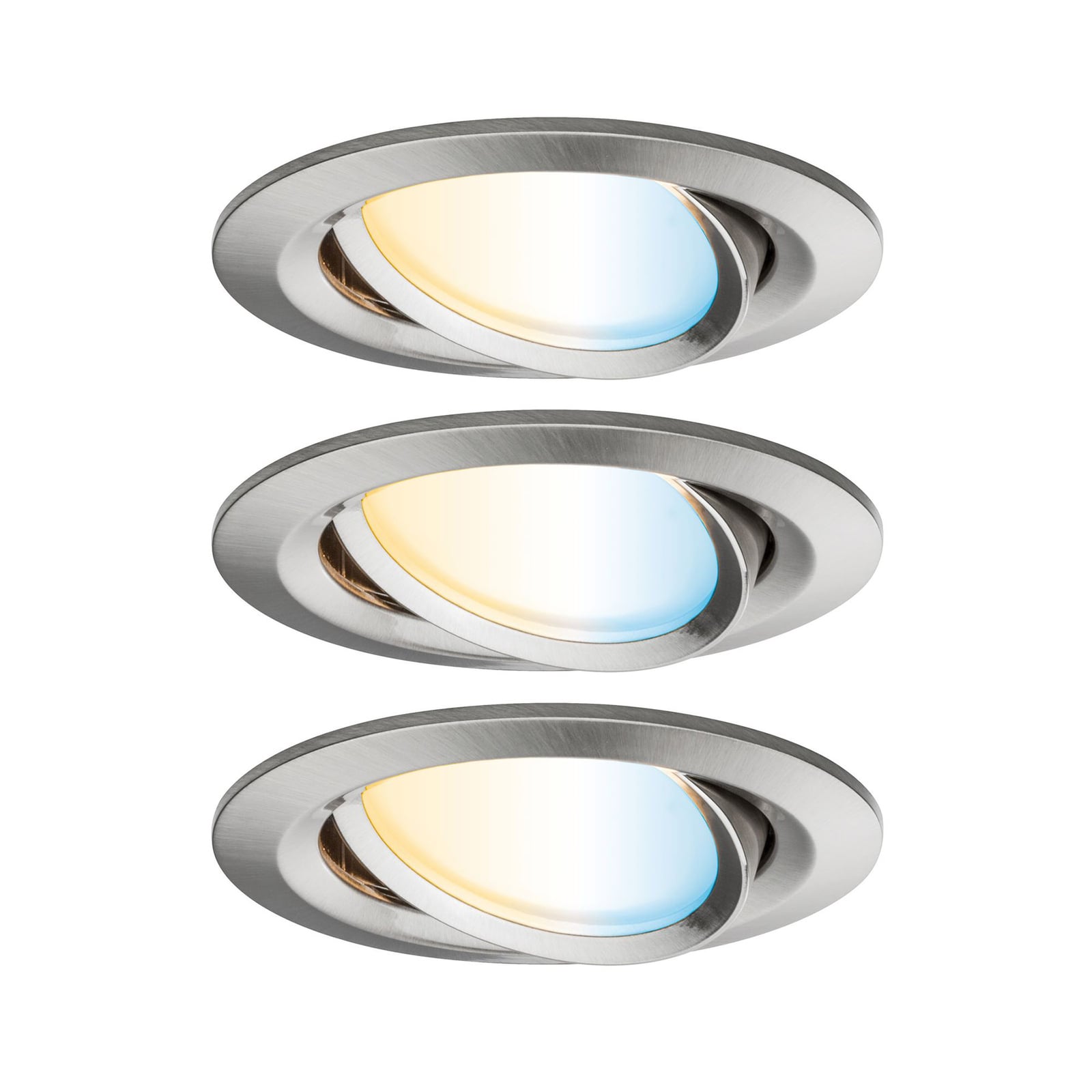 Nærbilde av LED innbyggingsspot Nova Plus CCT dimbar 3-pk Zigbee