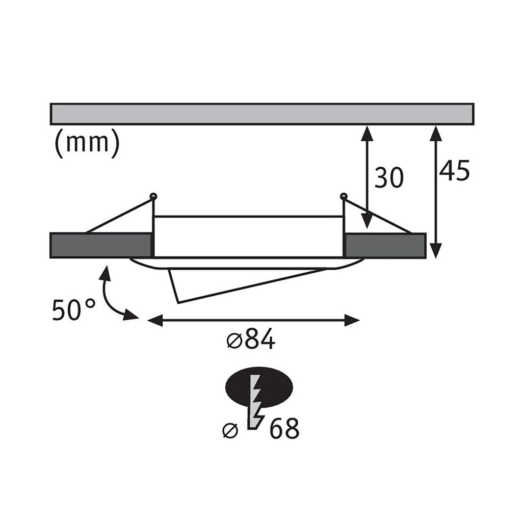 LED innbyggingsspot Nova Plus CCT dimbar 3-pk Zigbee aluminium finish