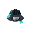 LED innbyggingsspot Obico 68 svart IP65 CCT dimbar forfra