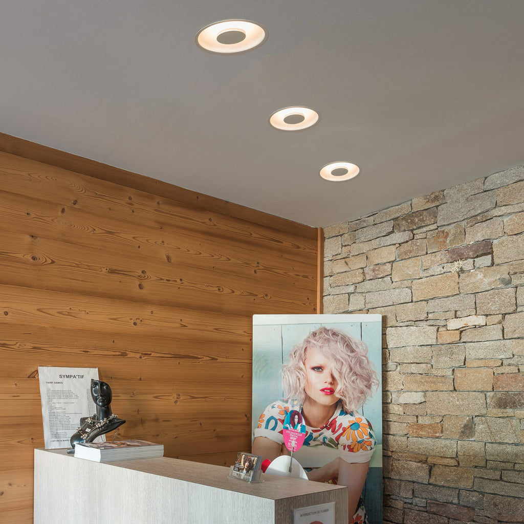 LED innbyggingsspot Occuldas 14 dimbar hvit bakside