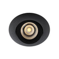 LED innbyggingsspot One 360° dim-to-warm svart IP44 forfra