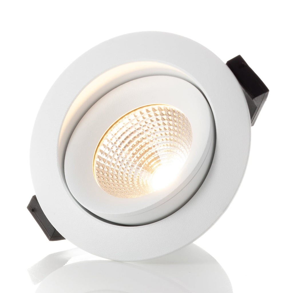 LED innbyggingsspot One 360° hvit forfra