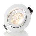 LED innbyggingsspot One 360° hvit forfra