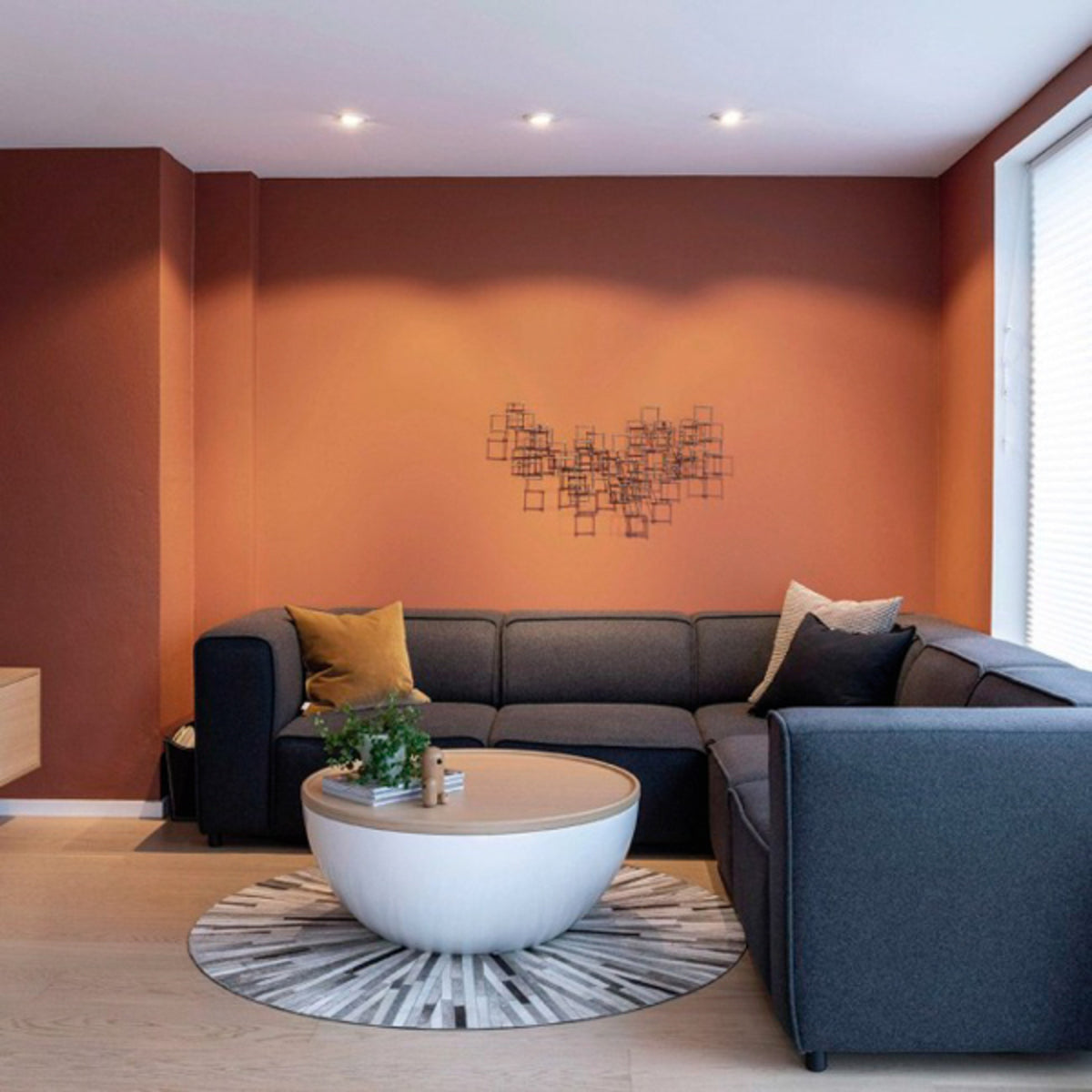 Detalj av LED innbyggingsspot One 360° SunLike dimbar aluminium IP44