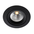 LED innbyggingsspot One 360° SunLike svart 8W IP44 dimbar forfra