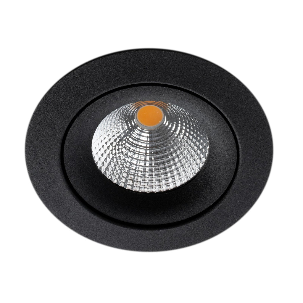 LED innbyggingsspot One 360° SunLike svart 8W IP44 dimbar bakside