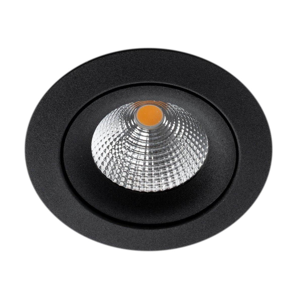 LED innbyggingsspot One 360° SunLike svart 8W IP44 dimbar bakside