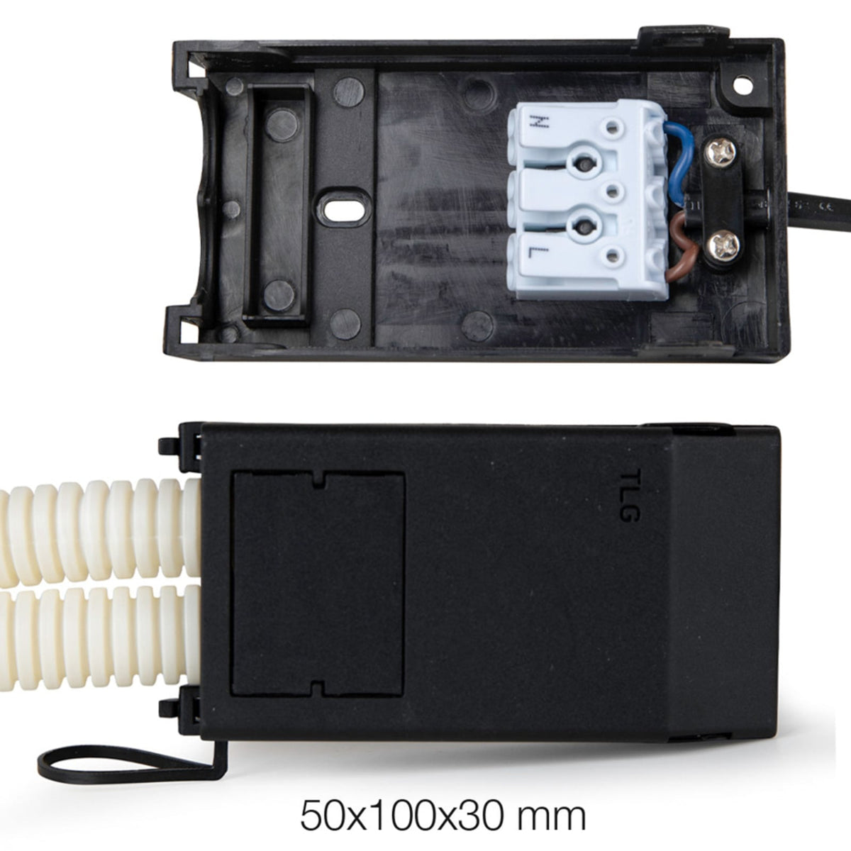 LED innbyggingsspot One 360° SunLike svart 8W IP44 dimbar nærbilde av LED-chip