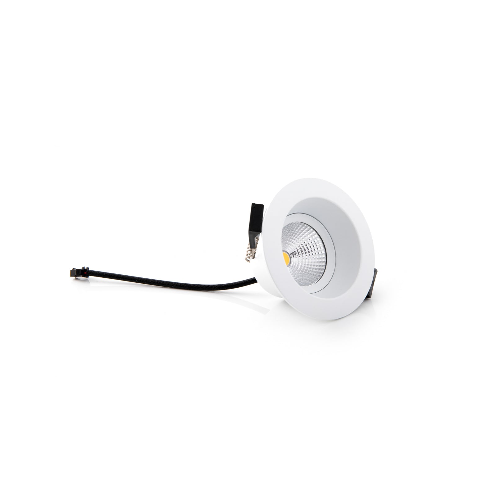 LED innbyggingsspot One Soft detalj av ramme og lyskilde