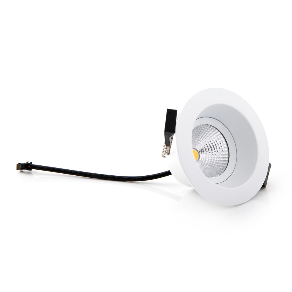 LED innbyggingsspot One Soft hvit 8W 2700K IP44 bakside