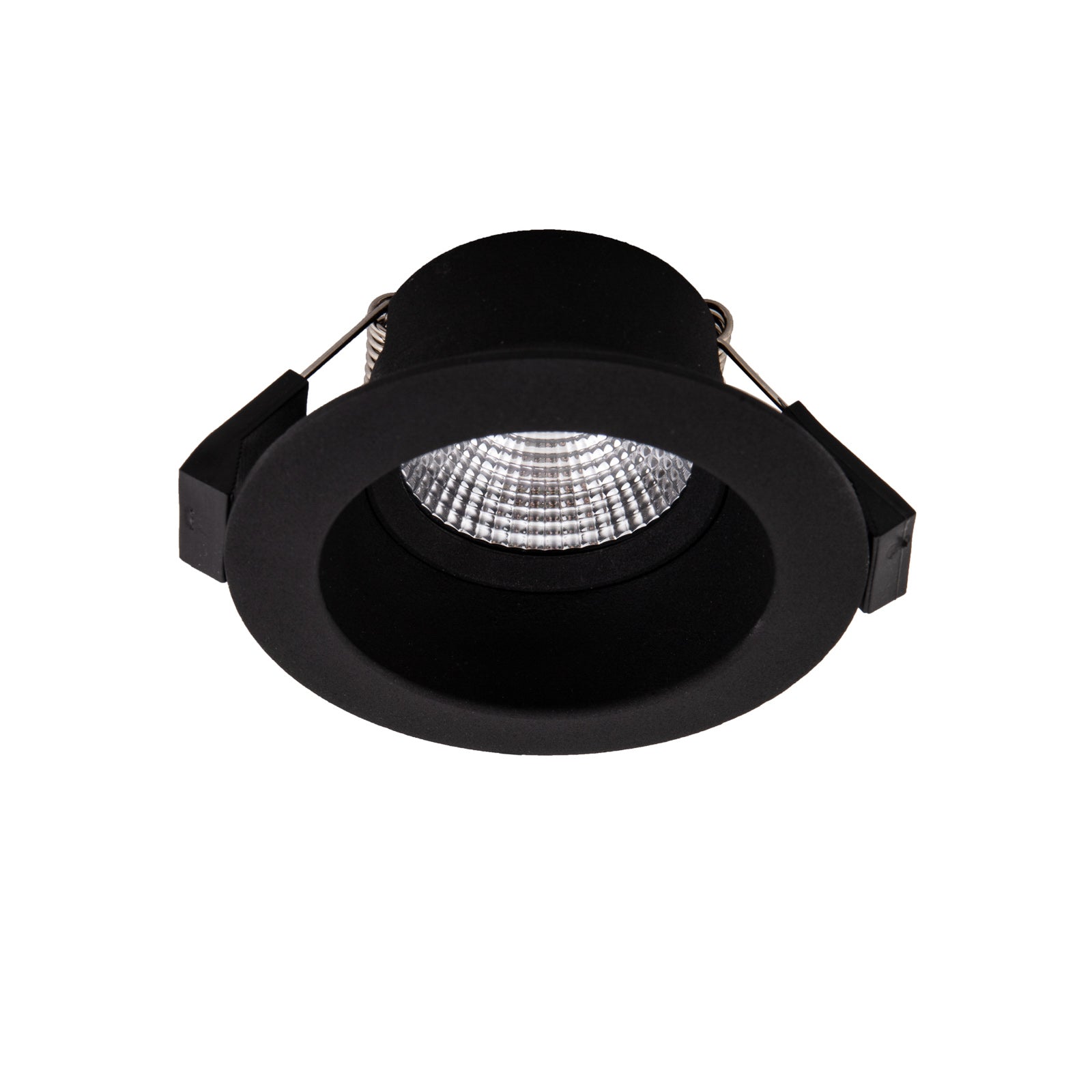 LED innbyggingsspot One Soft dim-to-warm svart IP44 bakside