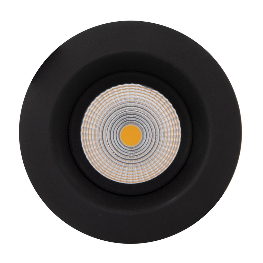 LED innbyggingsspot One Soft svart montert i tak