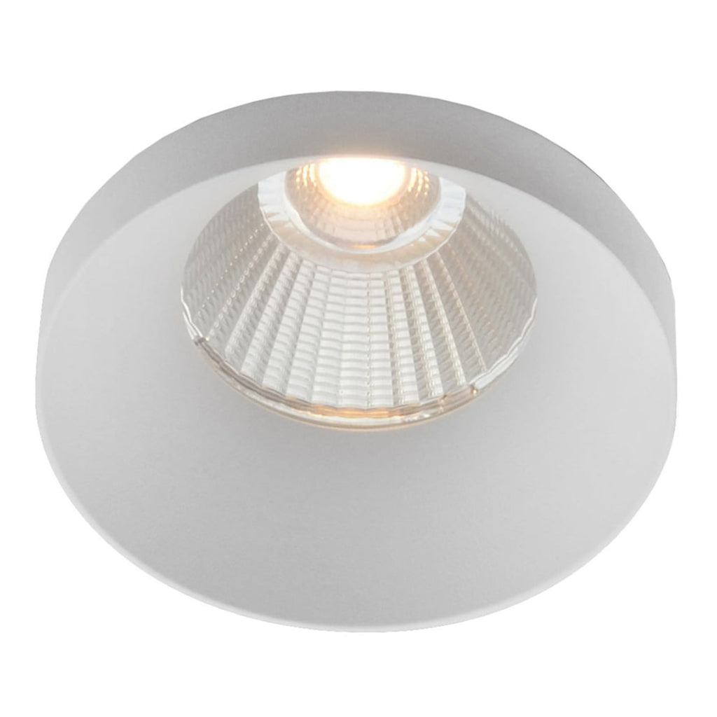 LED innbyggingsspot Owi dimbar IP54 hvit Ø7 cm 9W for takmontering