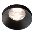 LED innbyggingsspot Owi dimbar IP54 svart Ø7 cm 9W forfra