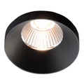 LED innbyggingsspot Owi dimbar svart IP54 9W 2700K forfra