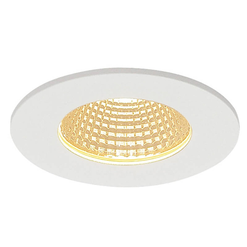LED innbyggingsspot Patta-I rund dimbar hvit matt IP65 detalj