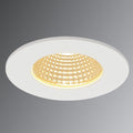 LED innbyggingsspot Patta-I rund dimbar hvit matt IP65 forfra