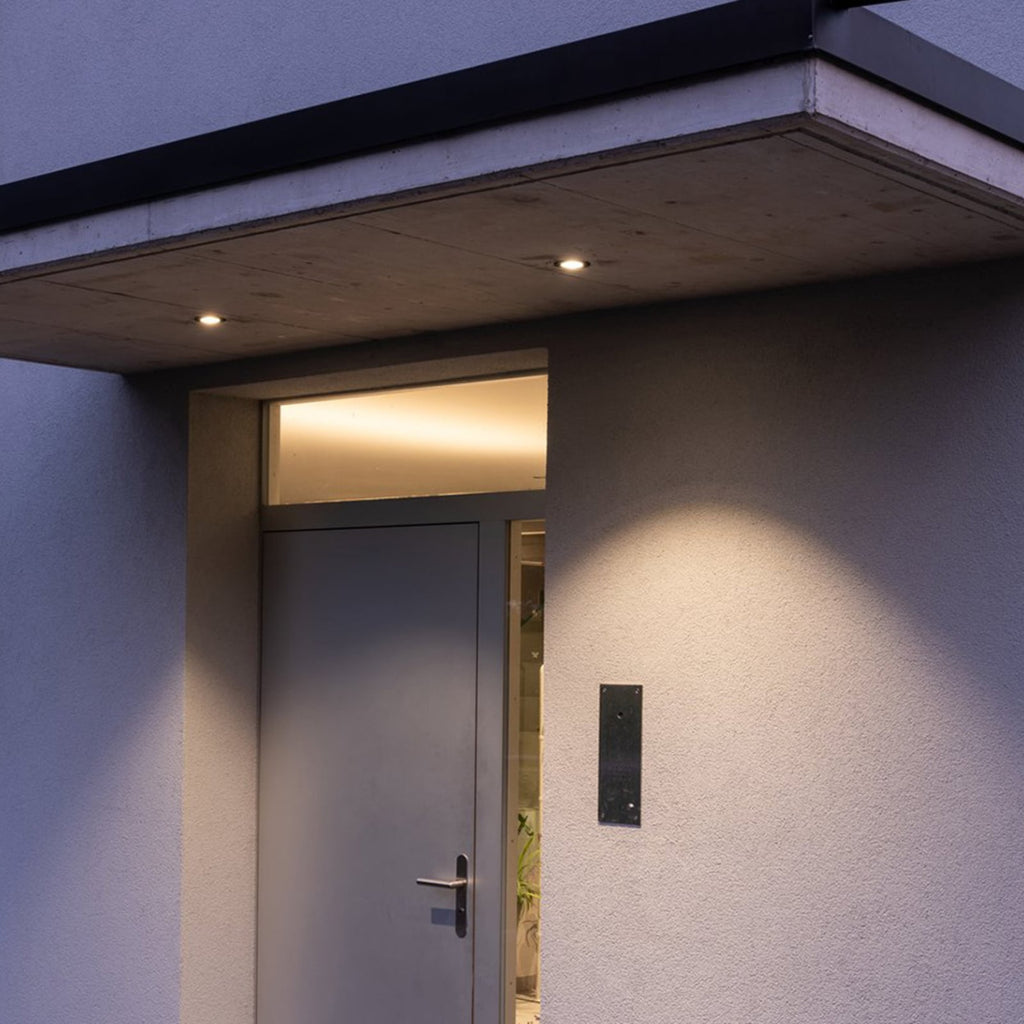 LED innbyggingsspot Patta-I rund svart matt dimbar IP65 bakside