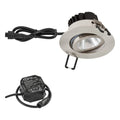LED innbyggingsspot PC65 rund dimbar rustfritt stål IP65 6W forfra