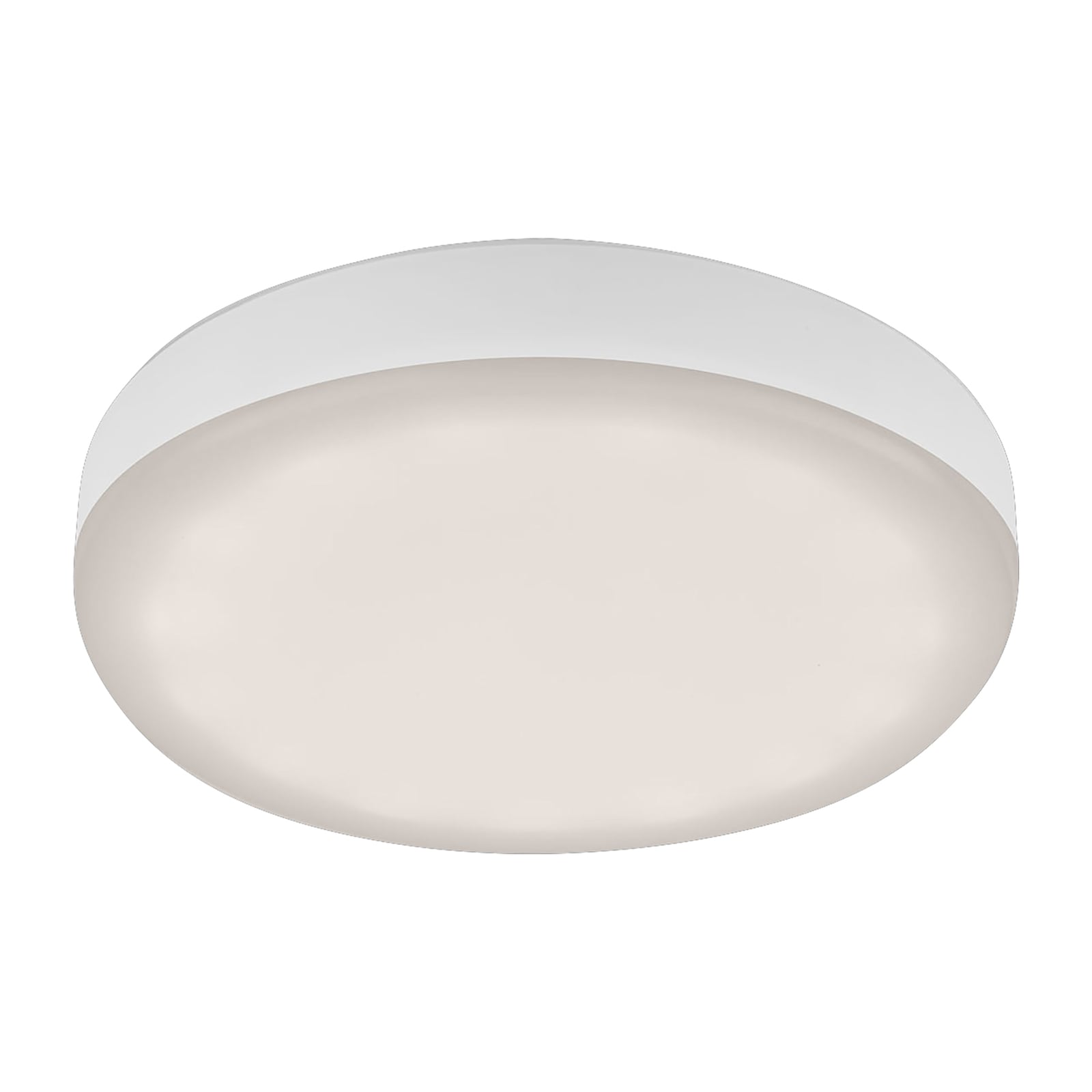LED innbyggingsspot Plat hvit Ø7,5 cm 4000K IP44 foran