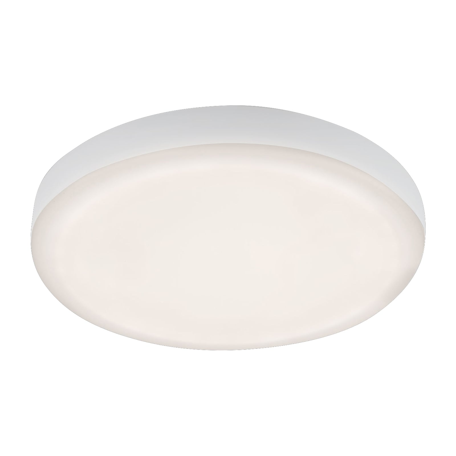 LED innbyggingsspot Plat hvit Ø10 cm IP44 6W 4000K Briloner forfra