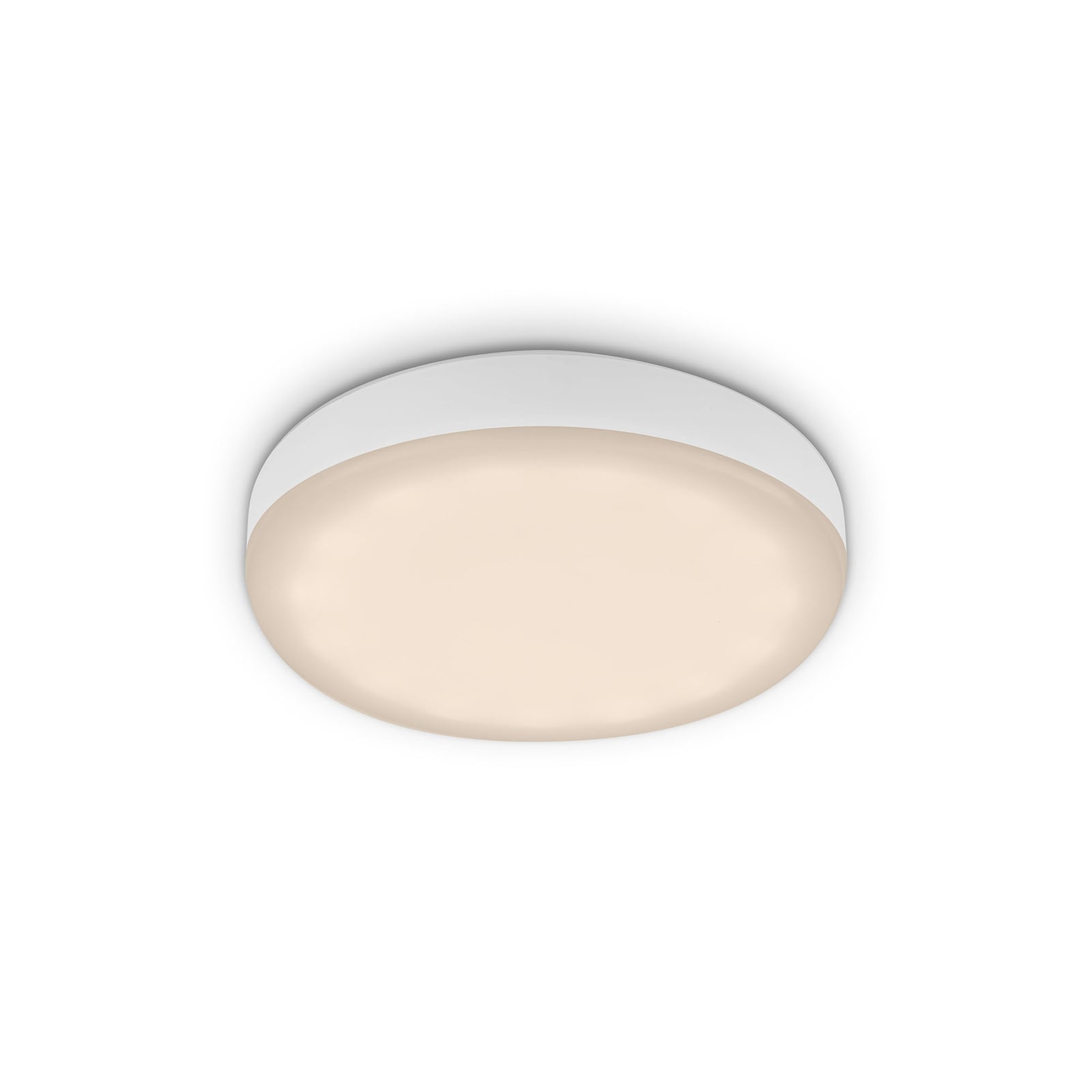 LED innbyggingsspot Plat hvit Ø7,5 cm IP44 3000K forfra