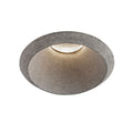 LED innbyggingsspot Play Raw betong grå dimbar IP54 Ø11 cm forfra