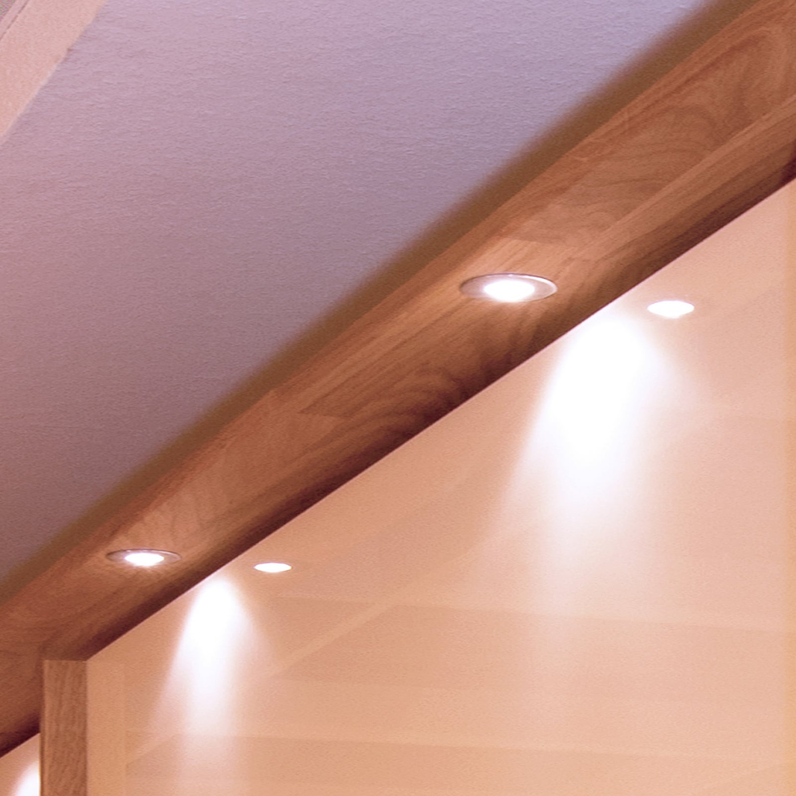 LED innbyggingsspot Punto Lumi hvit Ø3 cm 1W IP44 forfra