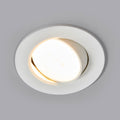 LED innbyggingsspot Quentin svingbar hvit Ø8,5 cm 6W forfra