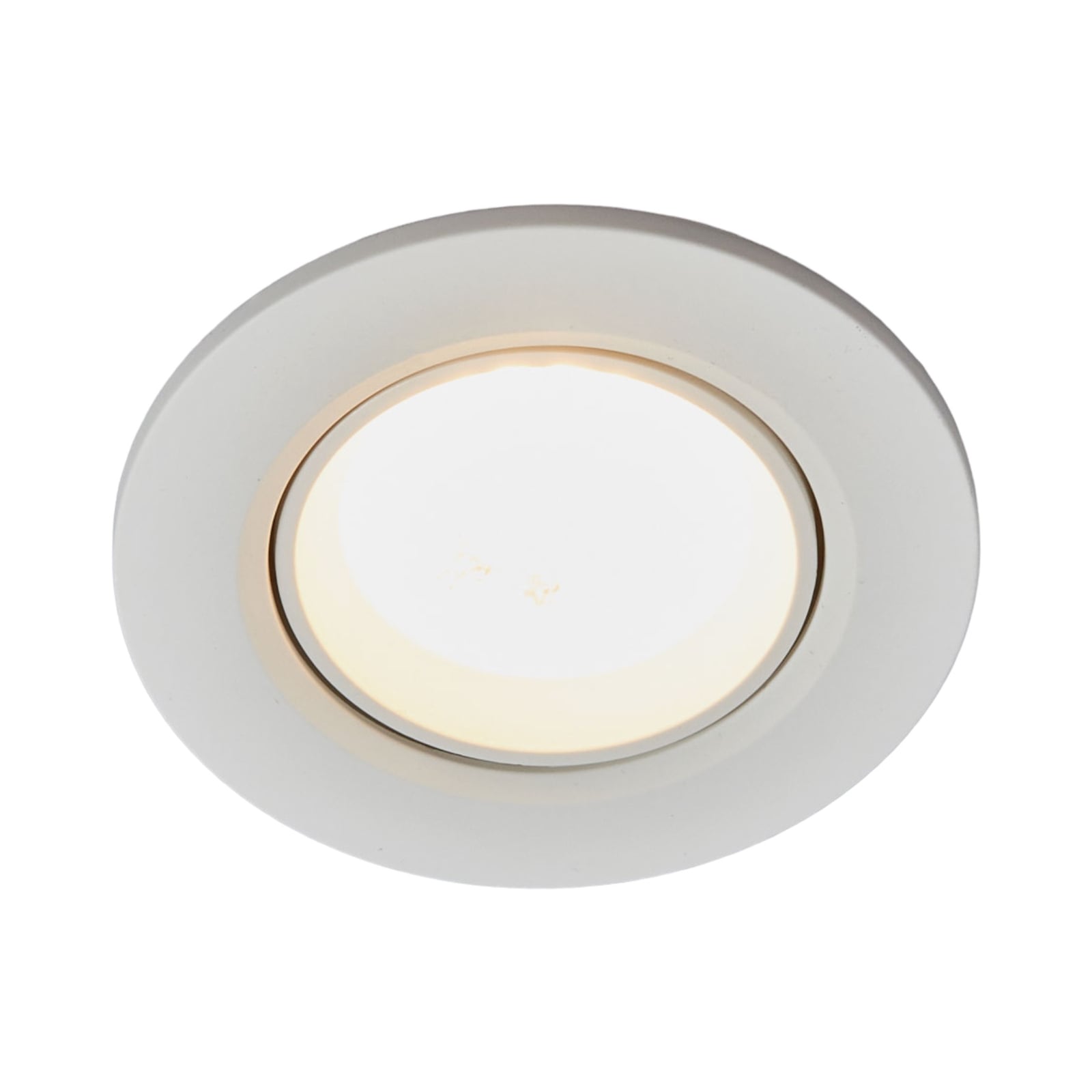 Detalj av LED innbyggingsspot Quentin svingbar hvit Ø8,5 cm 6W