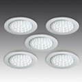 LED innbyggingsspot R 68 rustfritt stål-look forfra