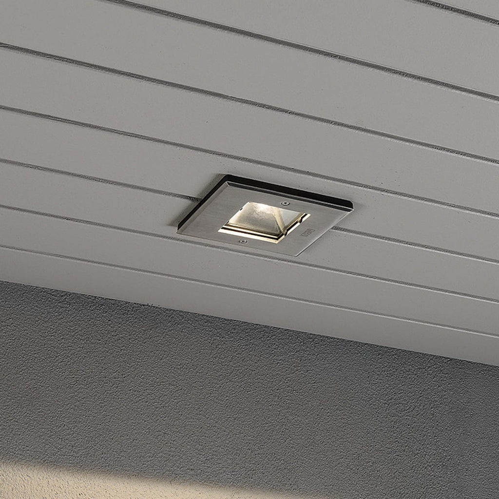 LED innbyggingsspot Recessed Spot firkantet 5W IP44 nærbilde av ramme