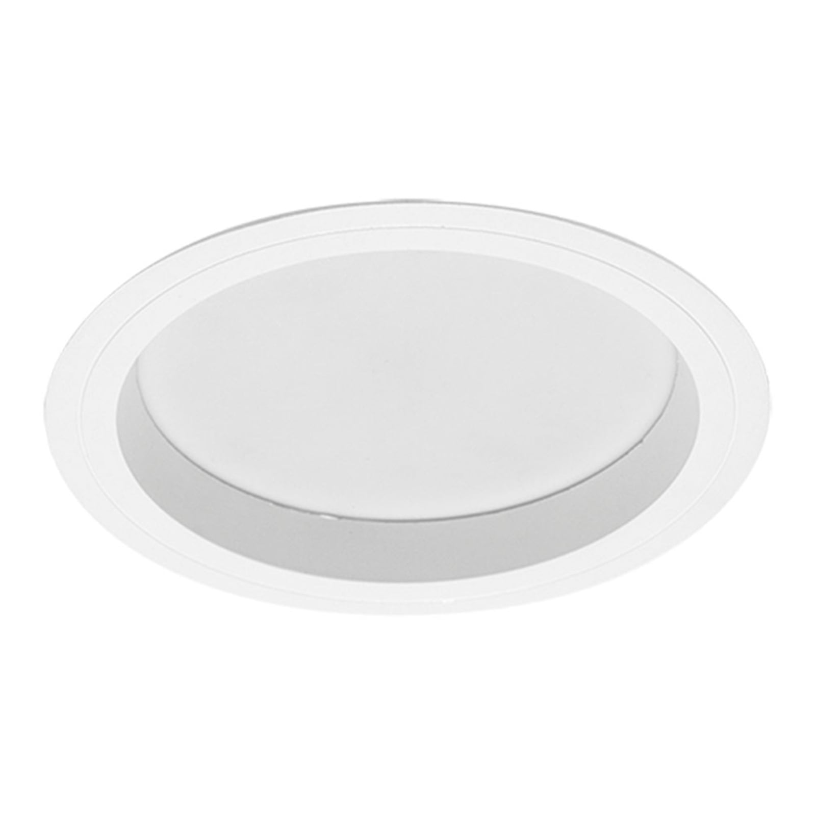 LED innbyggingsspot relo-RDES rund 21W 4000K IP44 Ø19 cm forfra