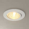 LED innbyggingsspot Rico dimbar hvit 6,5W svingbar IP44 forfra